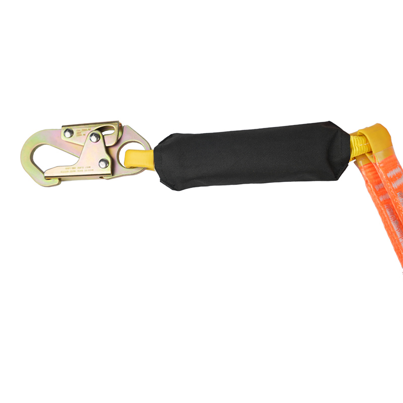 Longe de sécurité double antichute L19 avec sangle épaisse et crochets ANSI