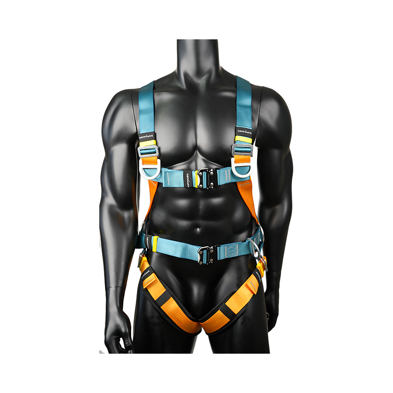 KA02 6 anneaux en D, 2 boucles à dégagement rapide, grand harnais de sécurité pour construction complète du corps, harnais de sécurité pour le toit
